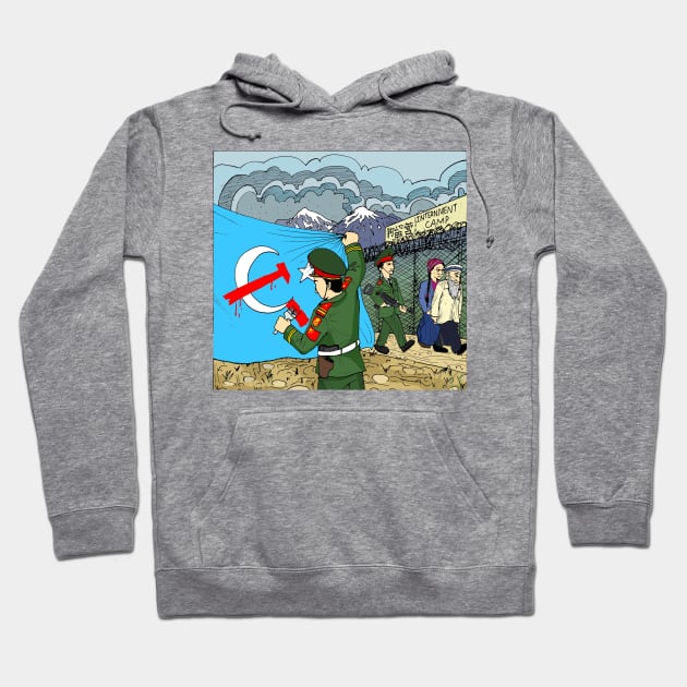 Uyghurs Hoodie by Felipe.Makes.Cartoons